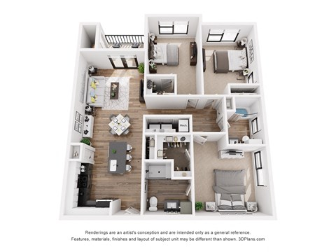 the outlook floor plan  1 bedroom  1199 sq ft